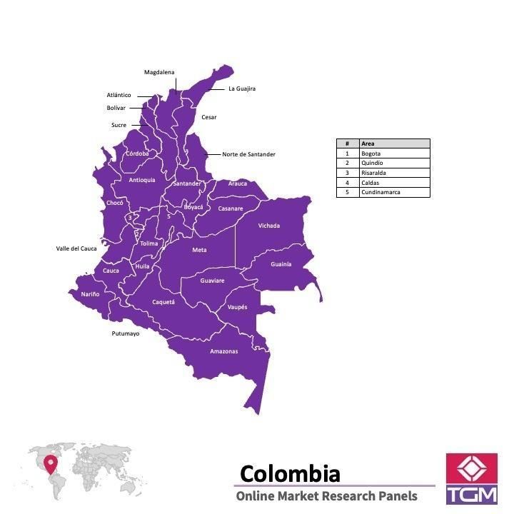 منصة عبر الانترنت في كولومبيا