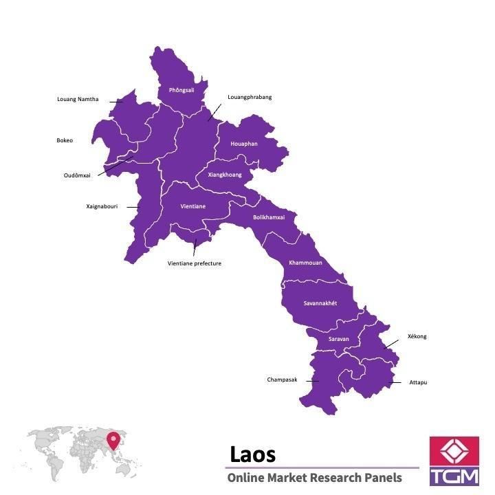 منصة عبر الانترنت في لاوس