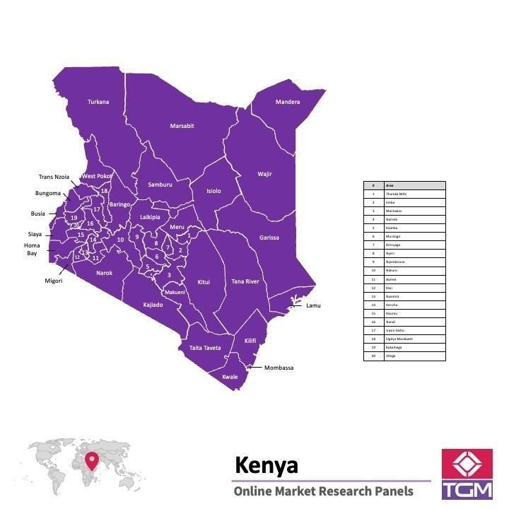 منصة عبر الانترنت في كينيا